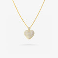 Peter Marco 18k yellow gold heart cut diamond pendant