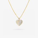 Peter Marco 18k yellow gold heart cut diamond pendant
