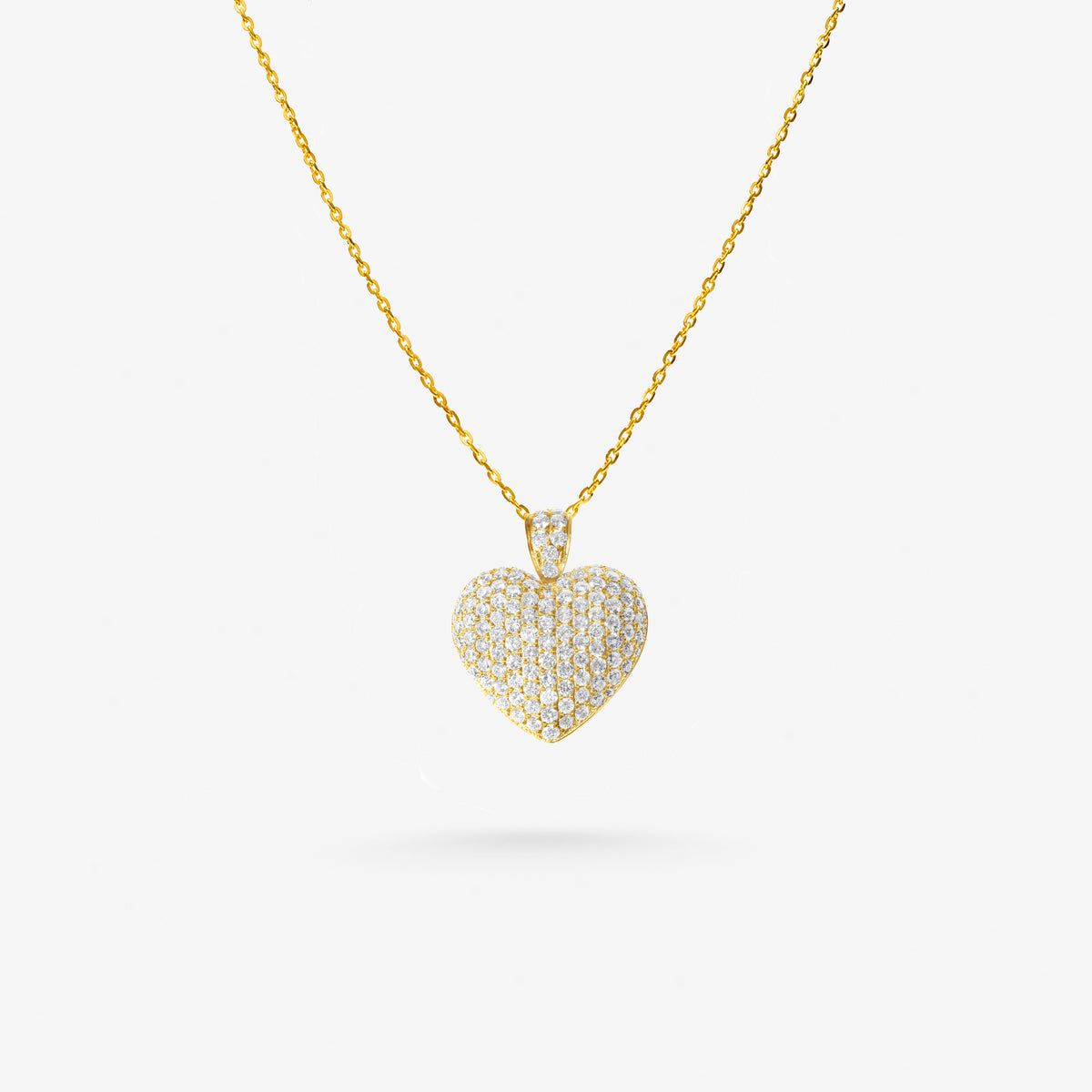 Peter Marco 18k yellow gold heart cut diamond pendant