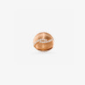 Peter Marco 18k rose gold round cut diamond dome ring