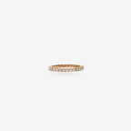 Peter Marco 18k rose gold round cut diamond ring 