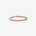 Peter Marco 18k rose gold round cut diamond tennis bracelet