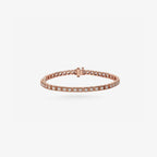 Peter Marco 18k rose gold round cut diamond tennis bracelet