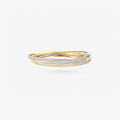 Peter Marco 18k tricolor gold round cut diamond bangle