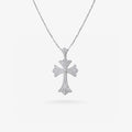 Peter Marco 18k white gold diamond cross pendant