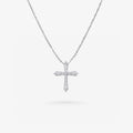 Peter Marco 18k white gold diamond cross pendant