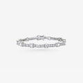 Peter Marco 18k white gold emerald cut and baguette cut diamond bracelet
