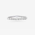 Peter Marco 18k white gold emerald cut and round cut diamond bracelet