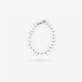 Peter Marco 18k white gold faceted crystal link bracelet