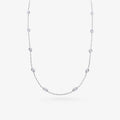 Peter Marco 18k white gold marquise cut diamond necklace