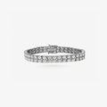 Peter Marco 18k white gold oval diamond two-row bracelet