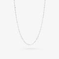 Peter Marco 18k white gold round cut crystal necklace
