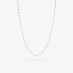 Peter Marco 18k white gold round cut crystal necklace