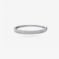 Peter Marco 18k white gold round cut diamond bangle