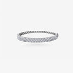 Peter Marco 18k white gold round cut diamond bangle