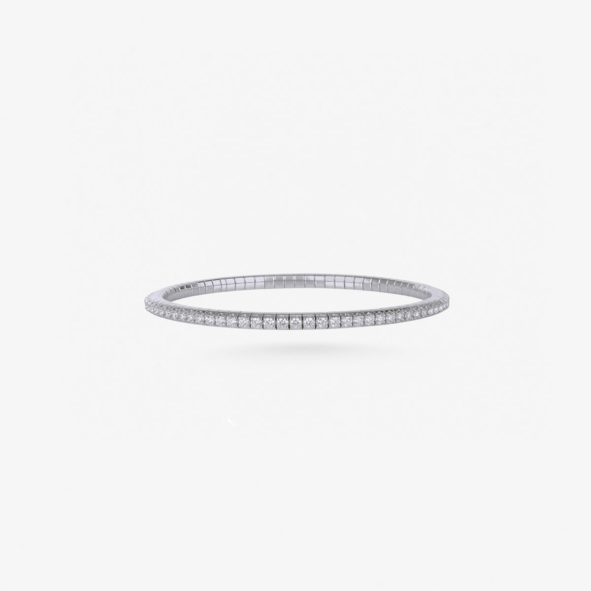 Peter Marco 18k white gold round cut diamond bracelet