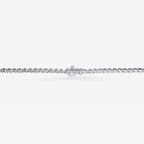 Peter Marco 18k white gold round cut diamond necklace, clasp view