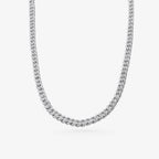 Peter Marco 18k white gold round cut diamond necklace