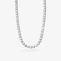 Peter Marco 18k white gold round cut diamond necklace