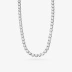 Peter Marco 18k white gold round cut diamond necklace