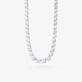 Peter Marco 18k white gold round cut diamond necklace