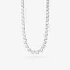 Peter Marco 18k white gold round cut diamond necklace