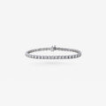 Peter Marco 18k white gold round cut diamond tennis bracelet