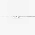 Peter Marco 18k white gold round cut diamonds and yellow diamond pendant, detail view