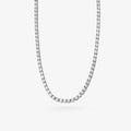 Peter Marco 18k white gold round cut  four prong set diamond necklace