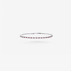 Peter Marco 18k white gold round cut ruby and diamond tennis bracelet