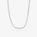 Peter Marco 18k white gold pear shaped and round cut three prong setting diamond necklace