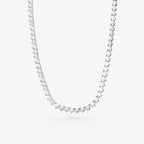 Peter Marco 18k white gold pear shaped and round cut three prong setting diamond necklace