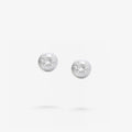 Peter Marco 18k white gold round cut white diamond stud earrings