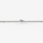 Peter Marco 18k white gold three-prong round cut diamond tennis necklace