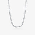 Peter Marco 18k white gold three-prong round cut diamond tennis necklace