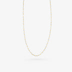 Peter Marco 18k yellow and white gold oval cut diamond necklace