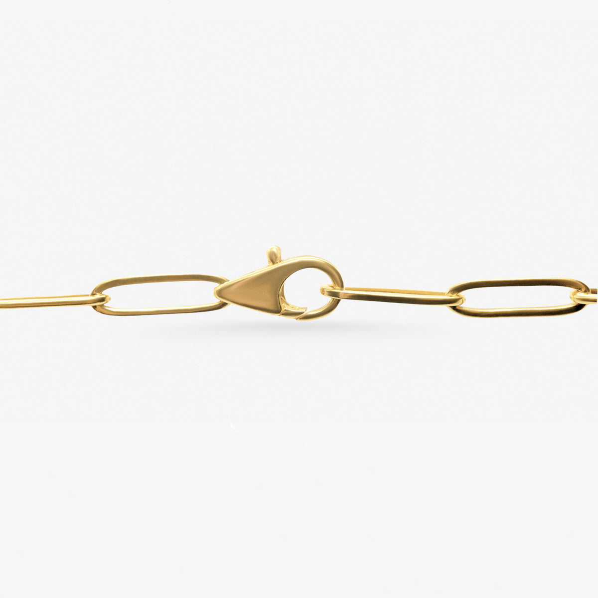 Peter Marco 18k yellow gold and white gold round cut bezel diamond necklace, clasp view