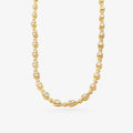 Peter Marco 18k yellow gold baguette and round cut diamond pear shape necklace