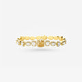 Peter Marco 18k yellow gold cushion, emerald and oval cut diamond bracelet