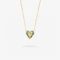 Peter Marco 18k yellow gold heart cut diamond pendant