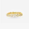 Peter Marco 18k yellow gold oval and cushion cut diamond bracelet