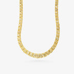 Peter Marco 18k yellow gold radiant cut yellow diamond necklace