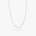 Peter Marco 18k yellow gold round cut crystal necklace