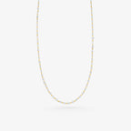 Peter Marco 18k yellow gold round cut crystal necklace
