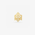 Peter Marco 18k yellow gold round cut diamond openwork ring