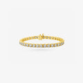 Peter Marco 18k yellow gold round cut diamond tennis bracelet