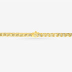 Peter Marco 18k yellow gold yellow radiant cut diamond necklace, clasp view