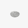 Peter Marco 18k white gold round cut diamond ring front view