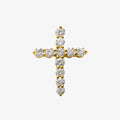 Round Diamond Cross Pendant