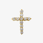 Round Diamond Cross Pendant